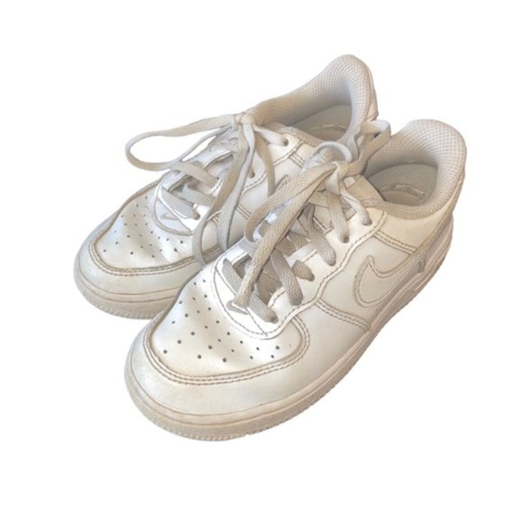 Kids White Air Force One Running Shoes 11.5 Toddler Sneakers - Picture 1 of 9